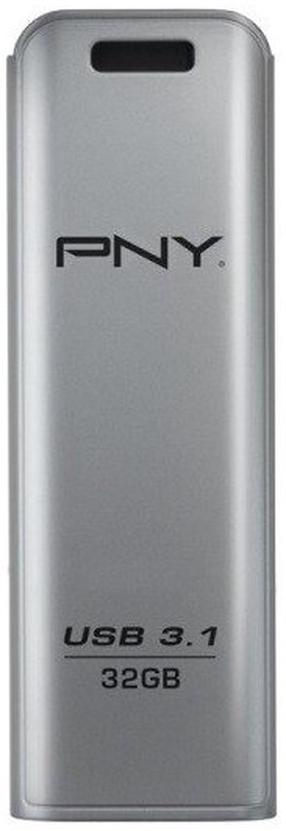 USB atmintinė PNY Elite Steel 3.1, nerūdijančiojo plieno sp., 32 GB