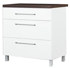 Apatinė virtuvinė spintelė Bodzio Loara, balta, 80 cm x 52 cm x 86 cm