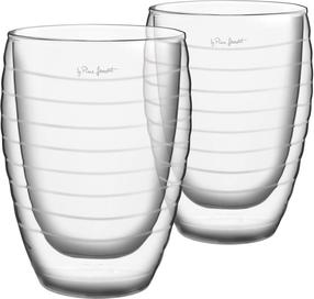 Dubultā stikla glāzes komplekts Lamart Vaso, 0.37 l
