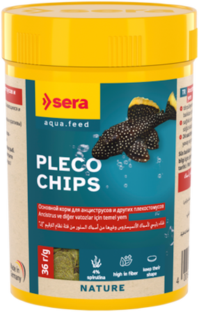Zivju barība Sera Pleco Chips, 0.036 kg