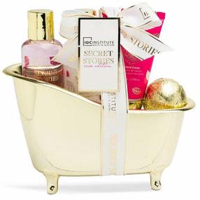 Kūno prausimosi rinkinys IDC Institute Secret Stories Rose Edition, 280 ml, 4 vnt.