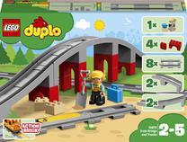 Konstruktorius LEGO DUPLO Traukinių tiltas ir bėgiai 10872, 16 vnt.