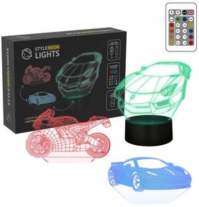Dekorācija Manta 3D Vehicles 1 ar LED apgaismojumu, 15.7 cm, 15.6 cm, daudzkrāsaina