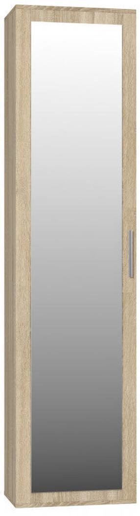 Prieškambario spinta Duo, ąžuolo sp./smėlio sp., 50 cm x 35 cm x 180 cm