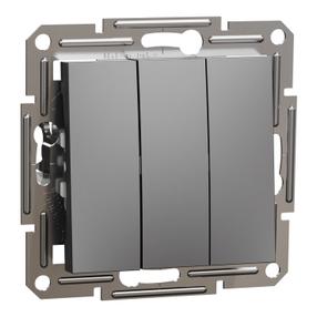Slēdzis Schneider Electric Asfora EPH2100171, 3 kl, melna krās.