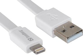 Провод Sandberg USB to Apple USB, Apple Lightning, 1 м, белый цв.