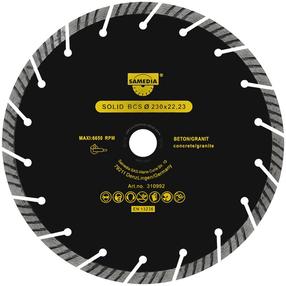 Griešanas asmens Samedia BCT, 230 mm x 22 mm x 3 mm