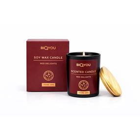 Свеча, ароматическая Bio2You Home SPA Red Delights, 20 - 25 час, 140 г, красный цв.