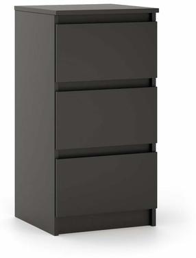 Komoda Simple, juoda sp., 78.5 cm x 40 cm x 39 cm