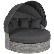 Lauko sofa Sydney 589654, pilka sp., 150 cm x 165 cm x 143 cm