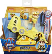 Transporto priemonė su figūrėle Spin Master Paw Patrol The Movie Rubble 6061908, geltona sp.