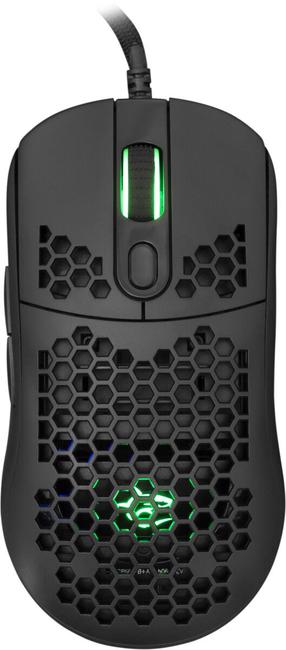 Žaidimų pelė White Shark Galahad, juoda