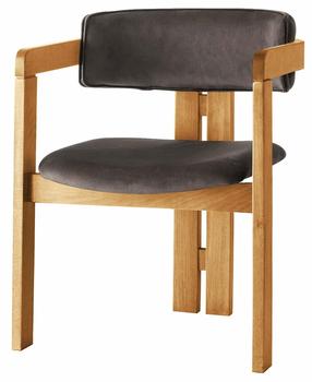Valgomojo kėdė Kalune Design CO-038 974NMB1763, antracito sp./ąžuolo sp., 49 cm x 58 cm x 76 cm