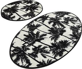 Комплект ковриков для ванны Foutastic Palm 359CHL2239, многоцветный, 100 см x 60 см