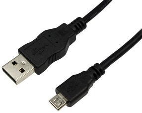 Vads Logilink, Micro USB/USB, melna krās.