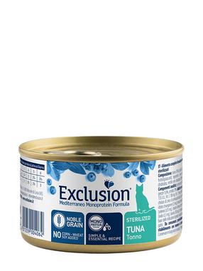 Šlapias kačių maistas Exclusion Mediterraneo, tunas, 0.085 kg