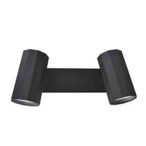 Šviestuvas sieninis Domoletti ARCTIC, GU10, 2 x 40 W, juoda sp. / juoda sp.
