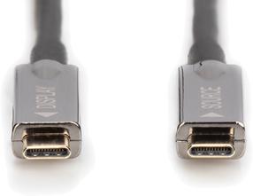 Kaabel Digitus USB-C - USB-C 4K USB-C, USB-C, 10 m, must v.