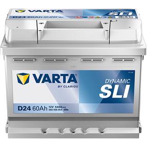 Akumuliatorius Varta SLI D24, 12 V, 60 Ah, 540 A
