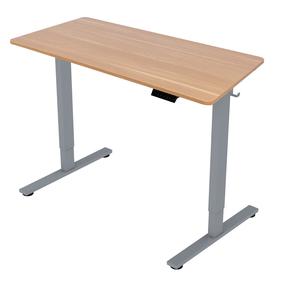 Kompiuterio stalas reguliuojamo aukščio Home4you Ergo Fit, 120 cm x 60 cm, 71.5 - 116 cm, medžio sp./pilka sp.