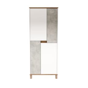 Spinta Kalune Design Nord, ąžuolo sp./balta sp./pilka sp., 69.7 cm x 40 cm x 175 cm