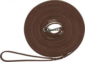 Šuns pavadėlis Trixie Rustic Tracking 18970, ruda sp., 10 m x 8 mm