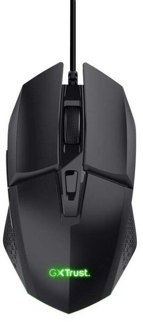 Vadu spēļu pele Trust GXT 109 Felox, usb 2.0, melna krās.