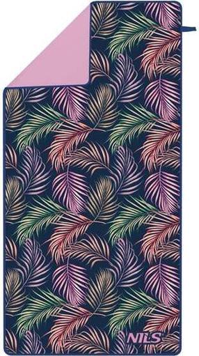  Пляжное полотенце Nils NCR14 Jungle, черный цв./розовый цв., 160 см x 80 см