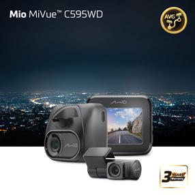 Auto videoreģistrators ar 2 kamerām Mio MiVue™ C595WD | Full HD | HDR | Rear Cam | Wi-Fi | GPS | Parking mode | Speedcam alert