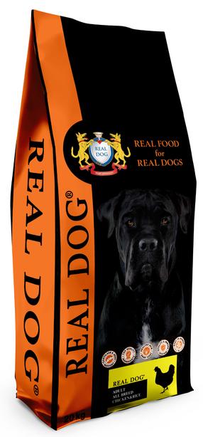 Sausā suņu barība Real Dog Adult RD70172, vistas gaļa/rīsi, 20 kg