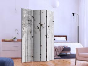Vahesein Artgeist Birds On Boards Paraventtc1030, mitmevärviline, 135 cm x 172 cm