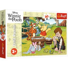 Dėlionė Trefl A Day With Winnie The Pooh 18321, 20 cm x 27 cm, 30 vnt., įvairių spalvų