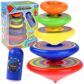 Interaktyvi piramidė Mega Spinner, įvairių spalvų, 6 vnt.
