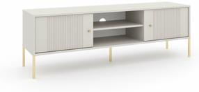 Televizoriaus spintelė Iseo IS01, aukso/baltas, 154.5 cm x 39 cm x 50.5 cm