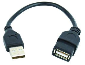 Vads Gembird USB 2.0 A male, USB 2.0 A female, 0.15 m, melna krās.