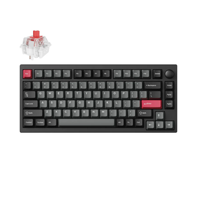 Belaidė žaidimų klaviatūra Keychron Lemokey P1 Pro Wireless P1P-M1 Keychron Super Red, Anglų (US), juoda sp.