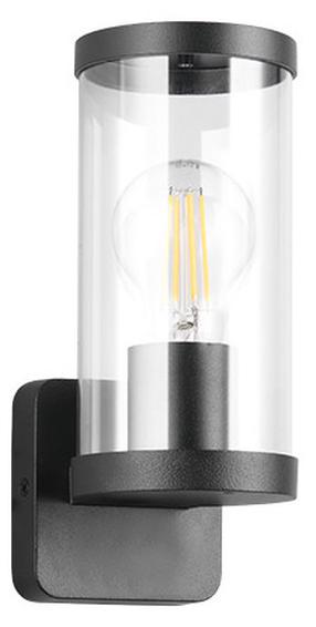 Sieninis lauko šviestuvas Reality Bonito, 28W, E27, IP44, juoda sp., 9.5 cm x 23 cm