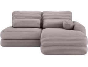 Kampinė sofa - lova Ripeli, šviesiai pilka sp., dešininė, 175 x 217 cm x 96 cm