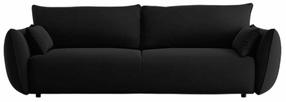 Sofa-lova Cosmopolitan Design Matera Velvet Salvador 19, juoda sp., 108 x 240 cm x 86 cm