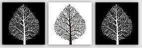 Paveikslas Wallity 3P5781, 30 cm x 30 cm