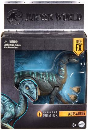 Žaislinė figūrėlė Mattel Jurassic World Hammond Collection Mussaurus JKM89, mėlyna sp./pilka sp./rusva sp.