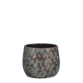 Цветочный горшок Mica Clemente 1034809, керамика, Ø 19.5 см, медный цв.