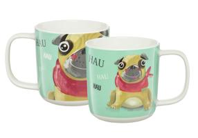 Krūzīte Ambition Pets Pug, daudzkrāsaina, 0.37 l