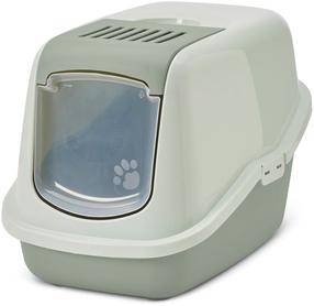 Закрытый кошачий туалет Savic Nestor A0227-MCEG, зеленый цв., закрытый, 56 см x 39 см x 38.5 см