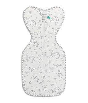 Õhuke magamiskott beebile Love To Dream Swaddle UP, valge v., 68 cm x 26 cm