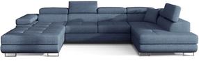 Nurgadiivan Rodrigo Solid 77, sinine v., parem, 202 x 345 cm x 90 cm