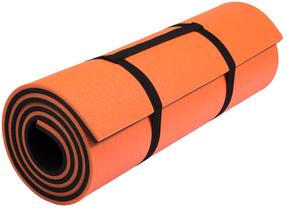 Vingrošanas matracis Palziv LunaPro Super Soft, melna krās./oranža krās., 180 cm x 60 cm x 1.3 cm