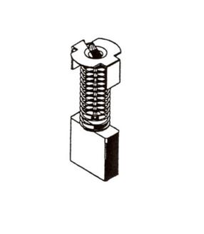 Šepetėlis Haushalt 30-18-002-H, 6 mm x 16 mm x 18.5 mm, 2 vnt.