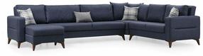 Kampinė sofa - lova Atelier Del Sofa Kristal, antracito sp., 90 x 367 cm x 86 cm