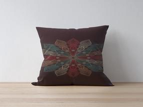 Dekoratyvinės pagalvėlės užvalkalas Mioli Decor 1125, ruda sp./įvairių spalvų, 43 cm x 43 cm